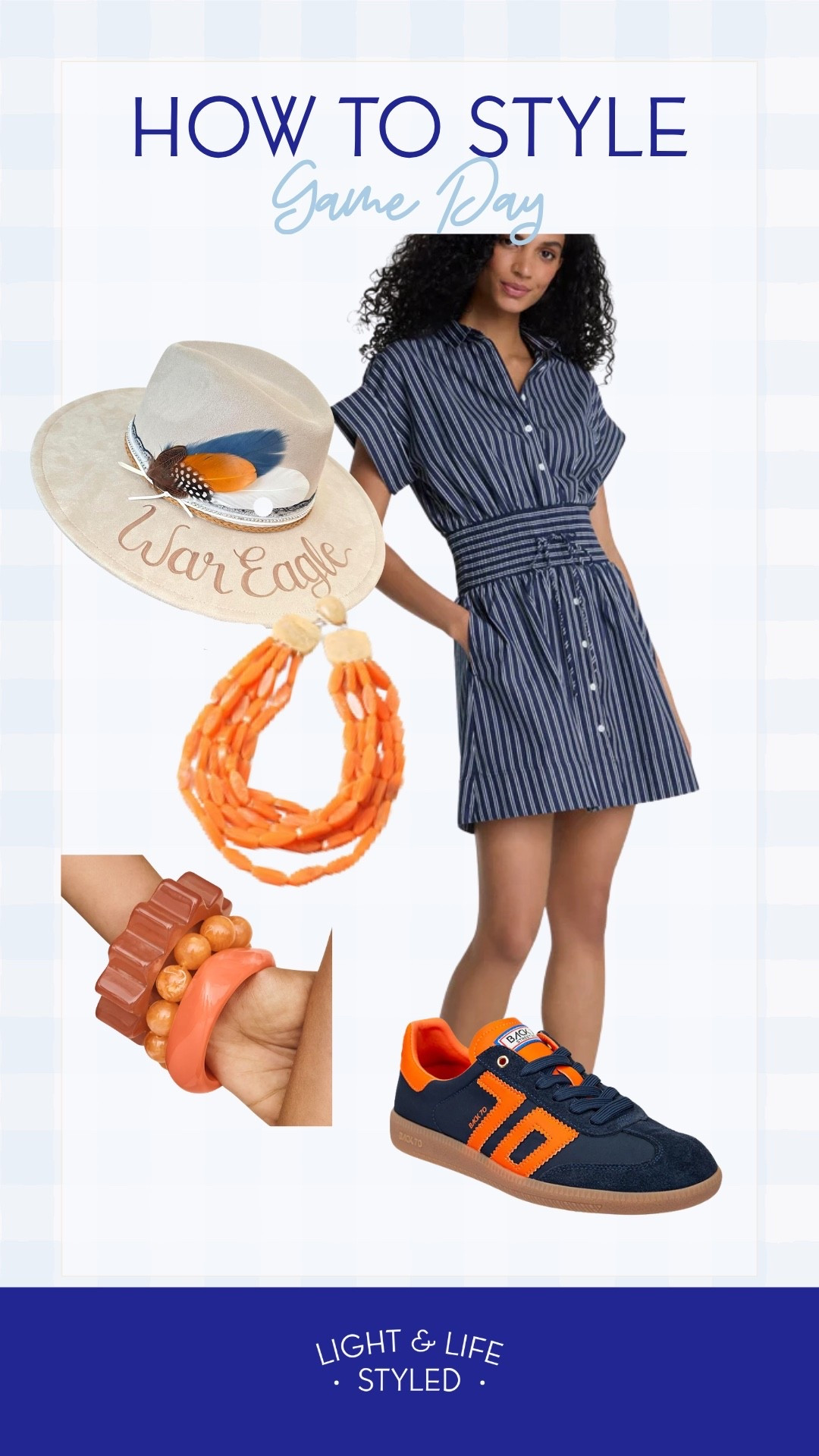 Game day is just around the corner and I hope to bring you more game day look this dress is on sale and it is so cute. Would look perfect with these back 70s shoes and a pop of colored jewelry whether you are Auburn or any other college with Navy this one is so good. On sale too.