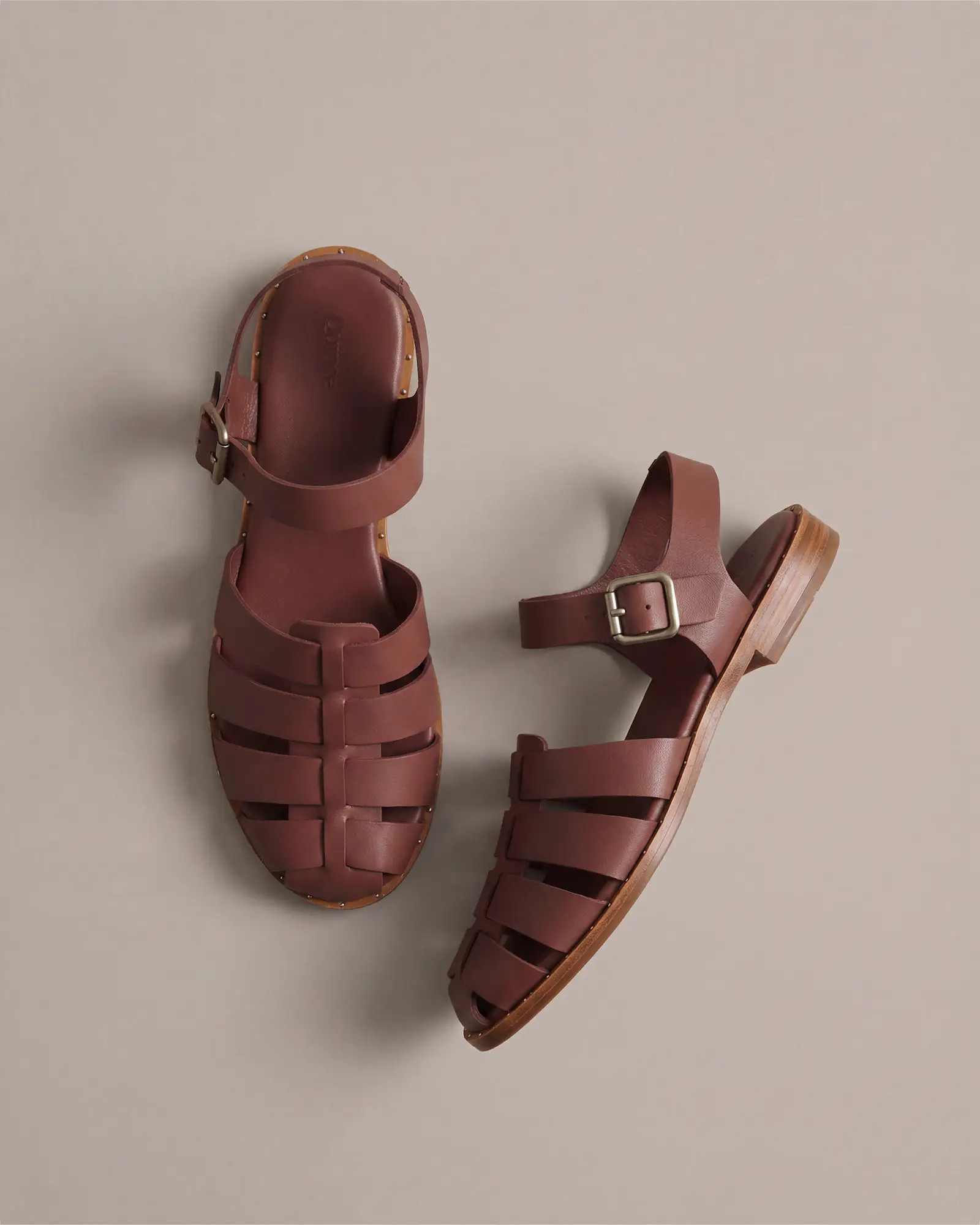 Italian Leather Fisherman Sandal | Quince