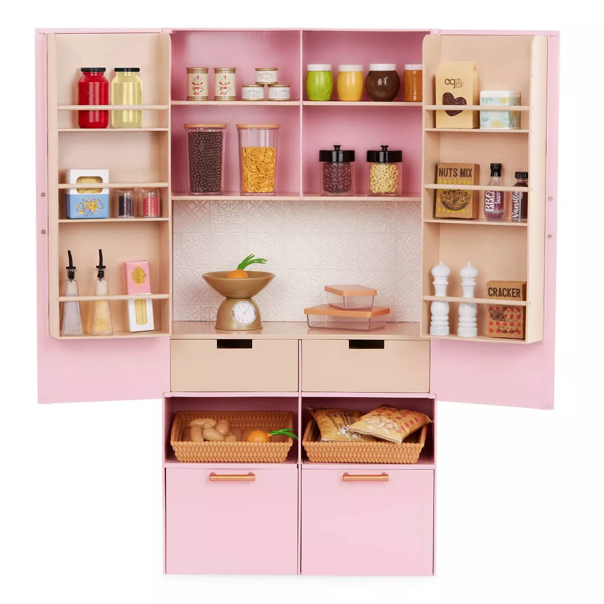 Our Generation Pretty Pantry Home Kitchen Furniture Set for 18" Dolls | Target