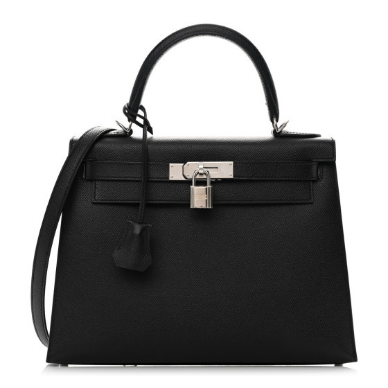 Epsom Kelly Sellier 28 Black | FASHIONPHILE (US)