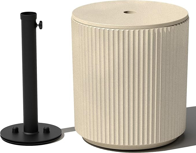 Veradek Umbrella Side Table - Outdoor Patio Table with Umbrella Hole for Porch/Patio | Durable Pl... | Amazon (US)