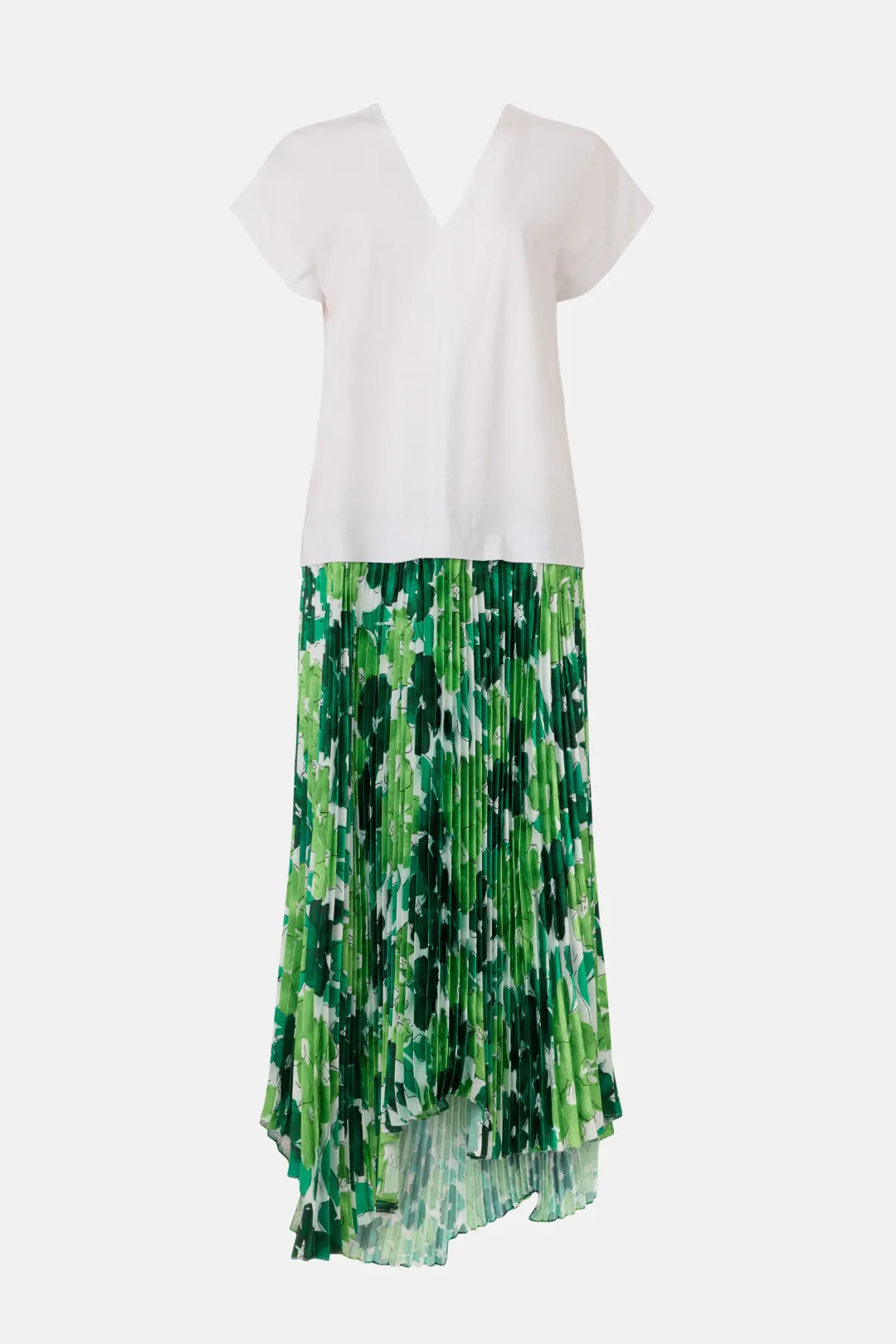 Pleated Cotton Blend Maxi Dress | Rent the Runway