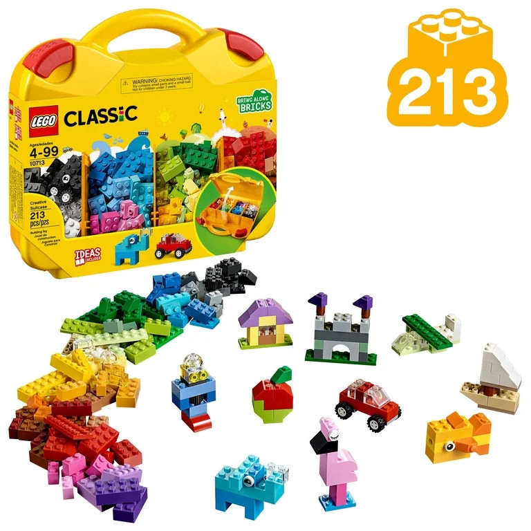 LEGO Classic Creative Suitcase 10713 - Includes Sorting Storage Organizer Case with Fun Colorful ... | Walmart (US)