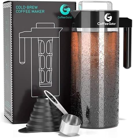 Amazon.com: Coffee Gator Cold Brew Coffee Maker - 47 oz Iced Tea and Iced Coffee Maker and Pitche... | Amazon (US)