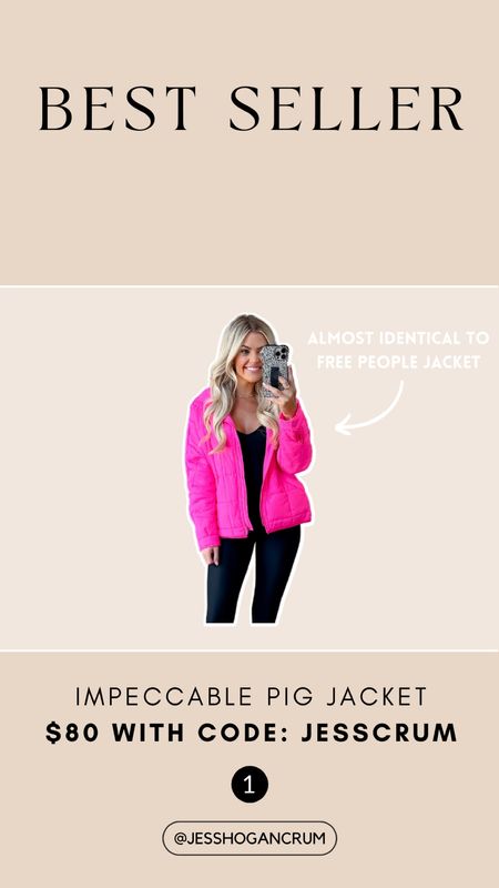 best seller, impeccable pig, jacket, travel, fall, winter, wearing size small, code: JESSCRUM for 15% off

#LTKSeasonal #LTKtravel #LTKstyletip
