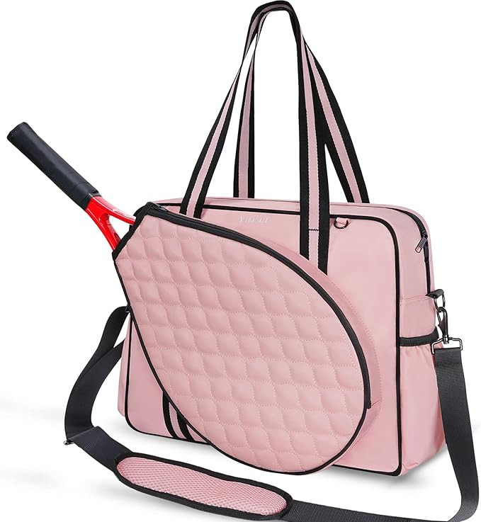 Ytonet Tennis Tote Bag for Women, Midsize Tennis Bags Water Resistant with Removable Shoulder Str... | Amazon (US)