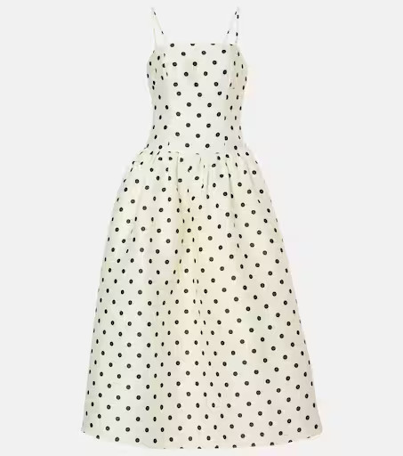 Polka-dot taffetta corset dress | Mytheresa (US/CA)