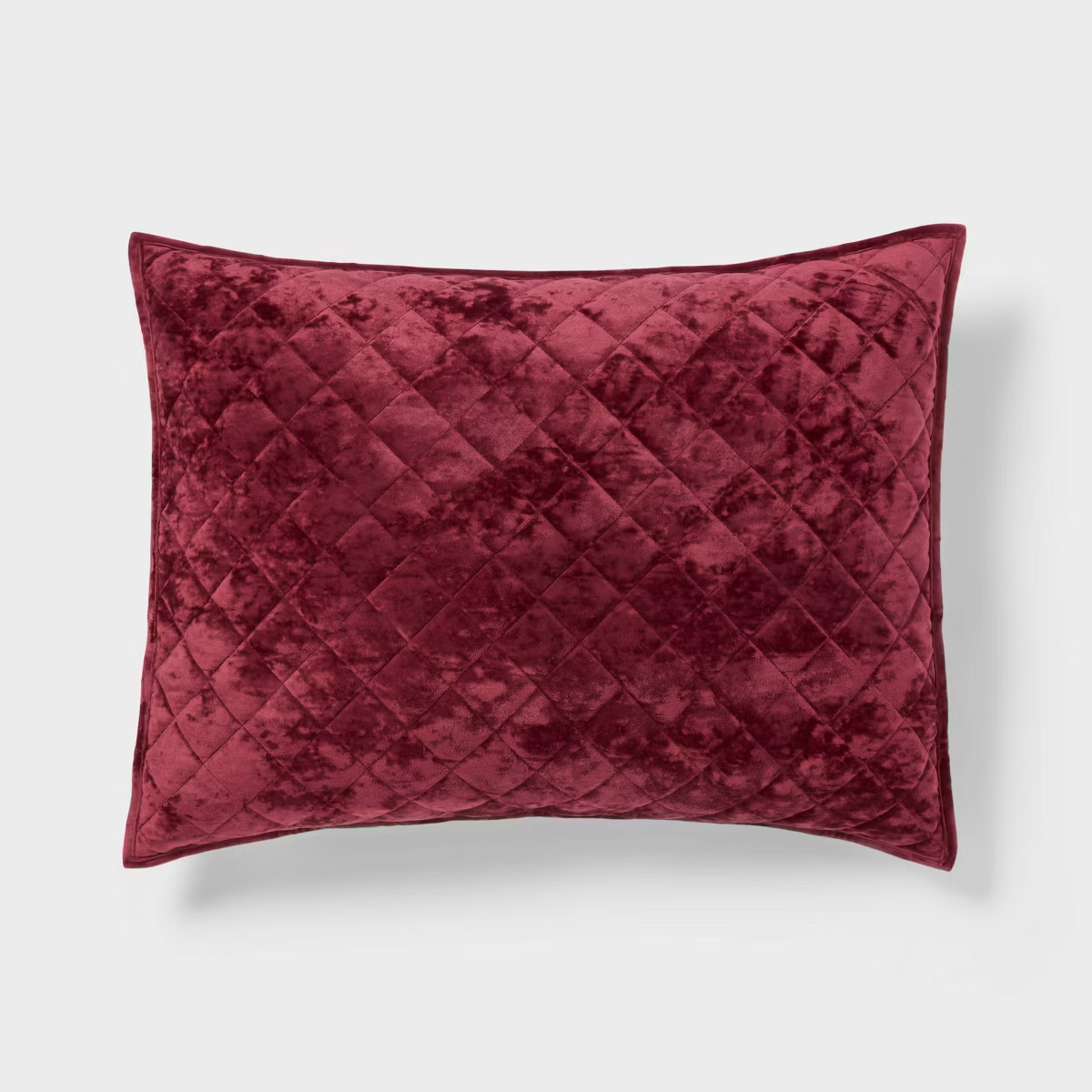 Luxe Diamond Stitch Velvet Quilt Sham - Threshold™ | Target