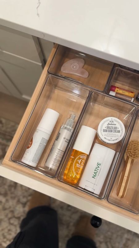 My drawer organizers are on sale! We used these in both our kitchen and bathroom. I use museum wax under the plastic bins to hold them in place  

#LTKfindsunder50 #LTKhome #LTKsalealert