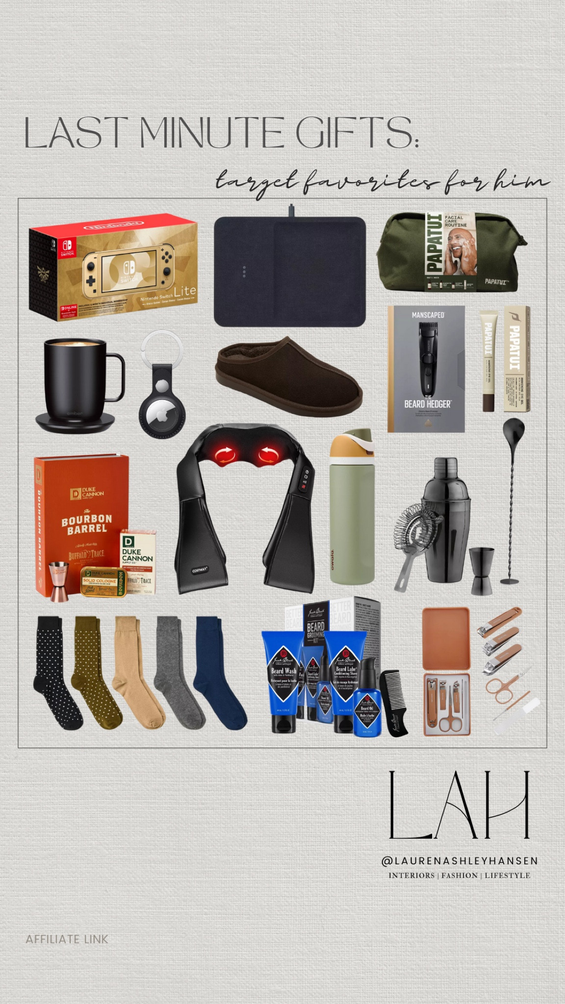 Target last minute gifts for the men! Whether looking for a splurge worthy gift or a few stocking stuffers, all of these pieces ship and arrive before Christmas! 

#LTKGiftGuide #LTKHoliday #LTKMens