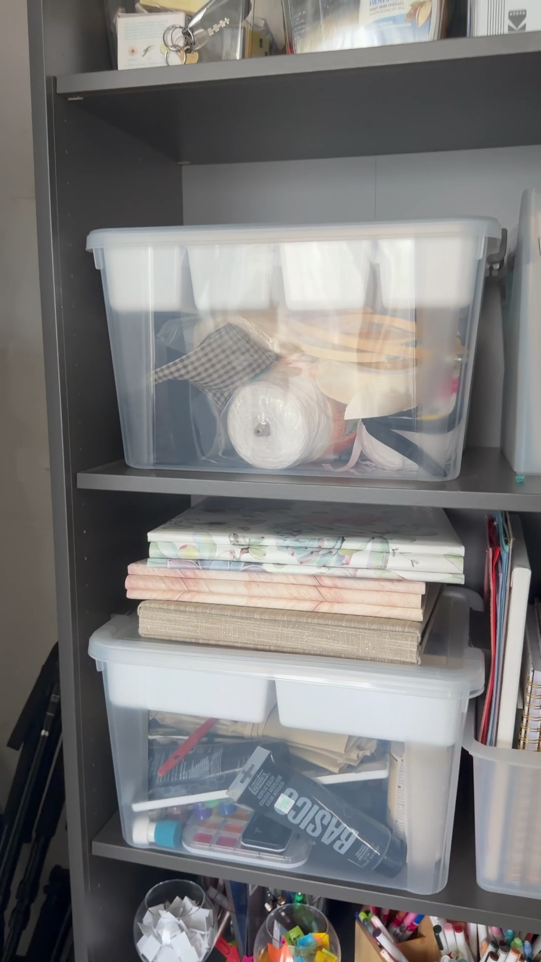 A close up look at the storage bins I cannot recommend enough! Perfect for hobbies, crafts and kids supplies! 

Storage, clear bins, kids storage

#LTKmomlife #LTKHome #LTKSaleAlert