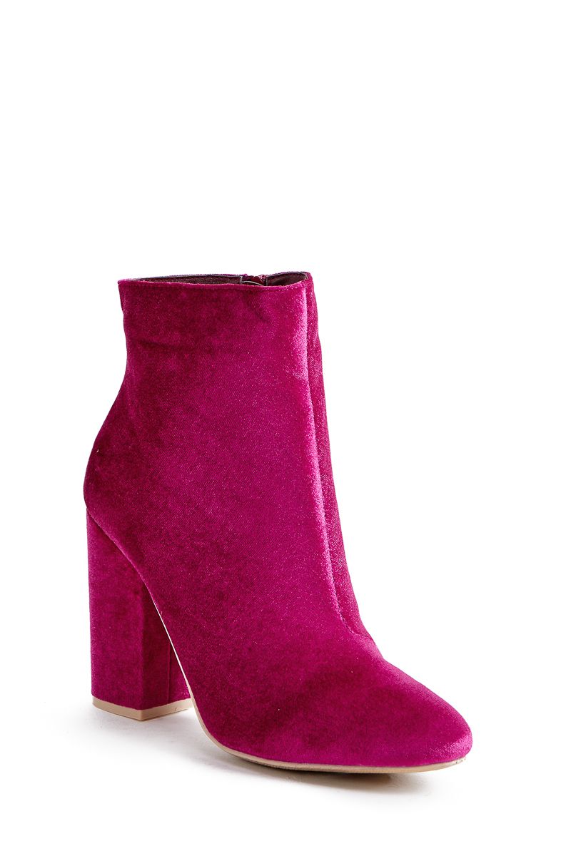 Shoedazzle Booties Besha Bootie Womens Pink/Pink Size 5.5 | ShoeDazzle