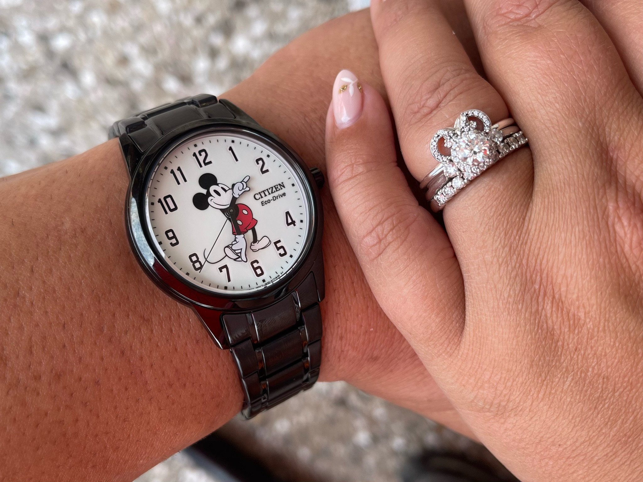 Calling all Disney fans! If your wedding or engagement ring is a 1ct diamond, the Minnie Ears ring from @pandora fits perfectly to make your diamond a Minnie Mouse😍 There are also a lot of sweet Mickey watches right now for your other half😇 These would make great stocking stuffers! 

#LTKHoliday #LTKwedding #LTKunder100