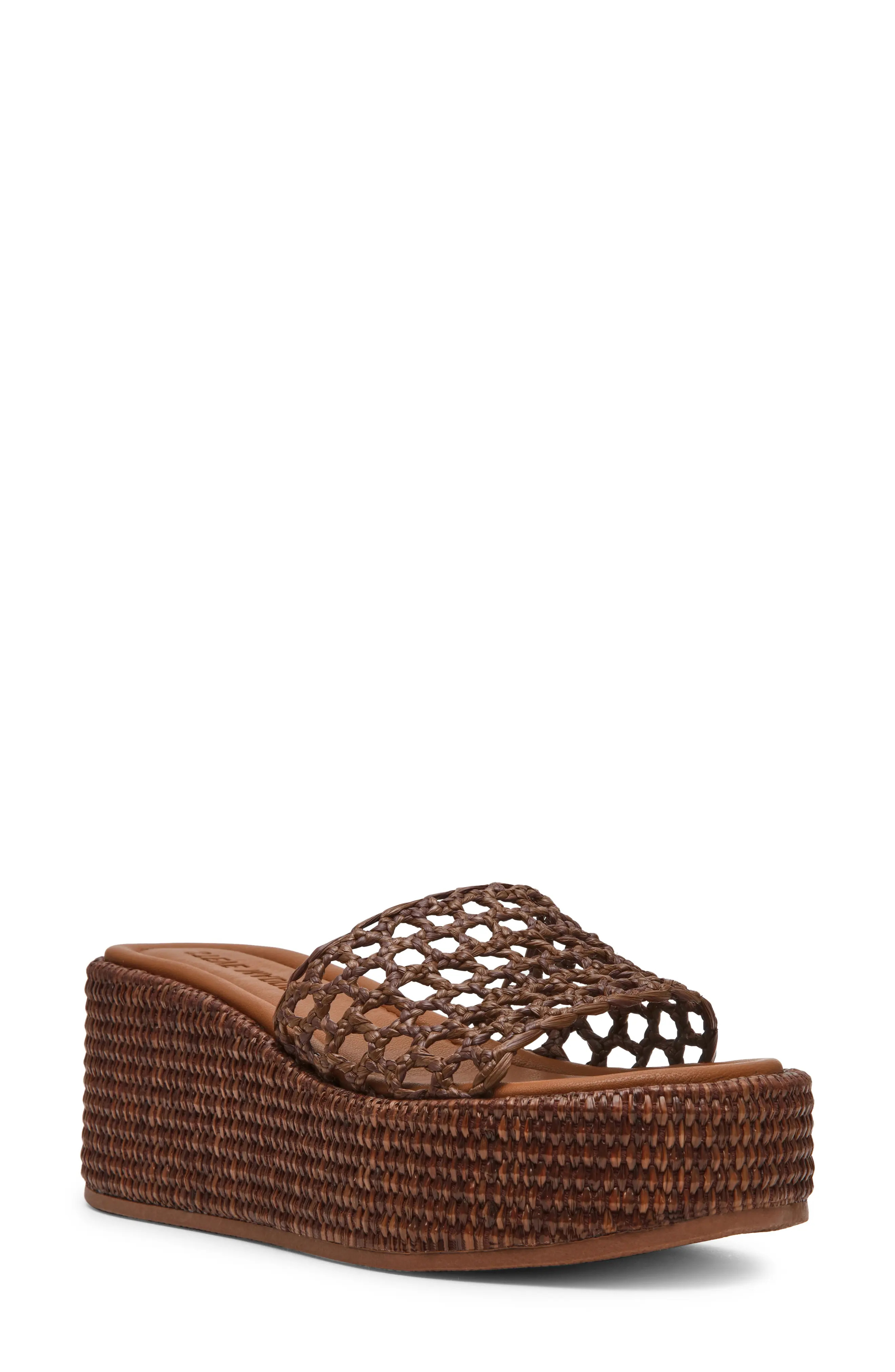Steve Madden Brandy Platform Wedge Slide Sandal (Women) | Nordstrom | Nordstrom