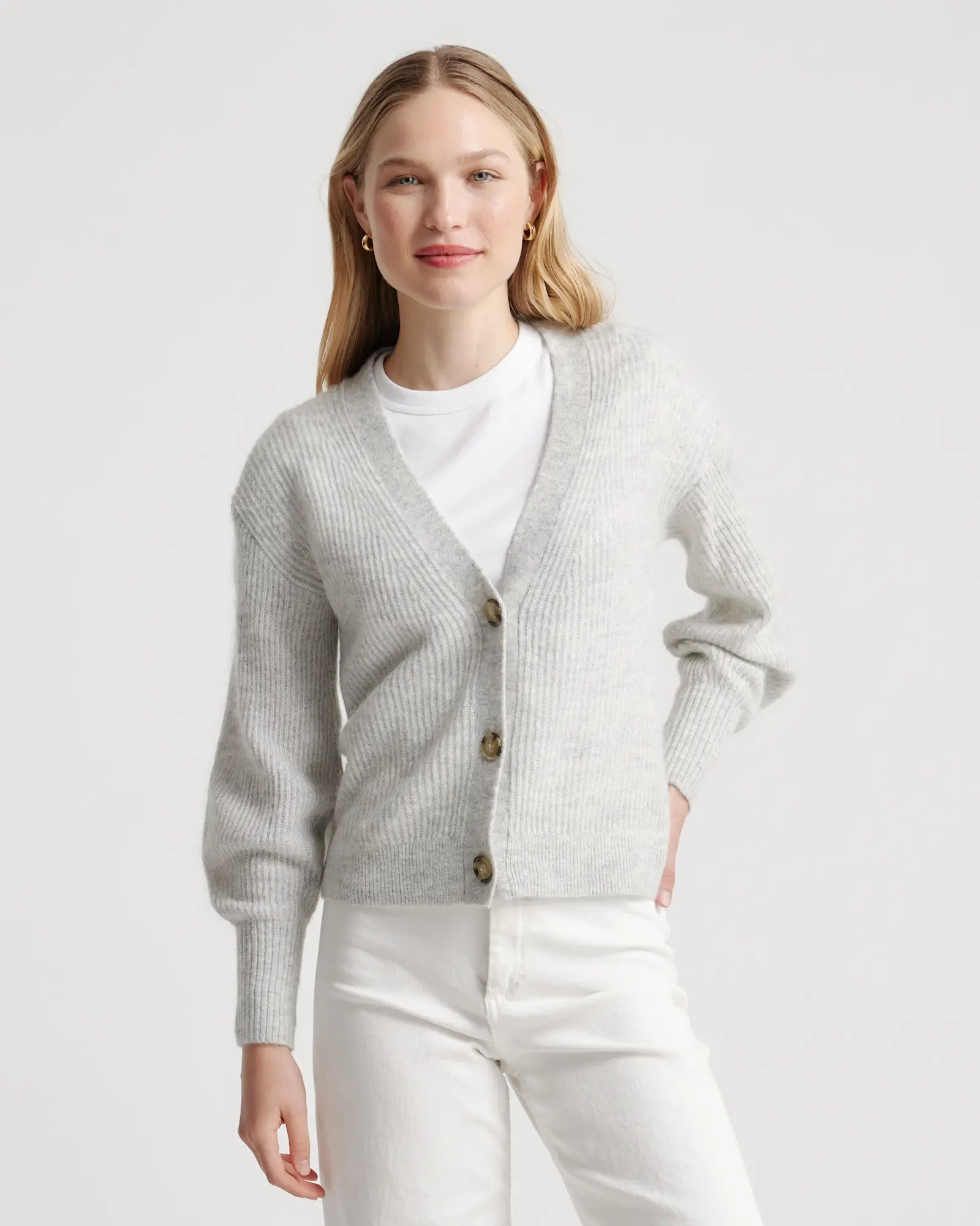 Baby Alpaca-Wool Cropped Cardigan | Quince