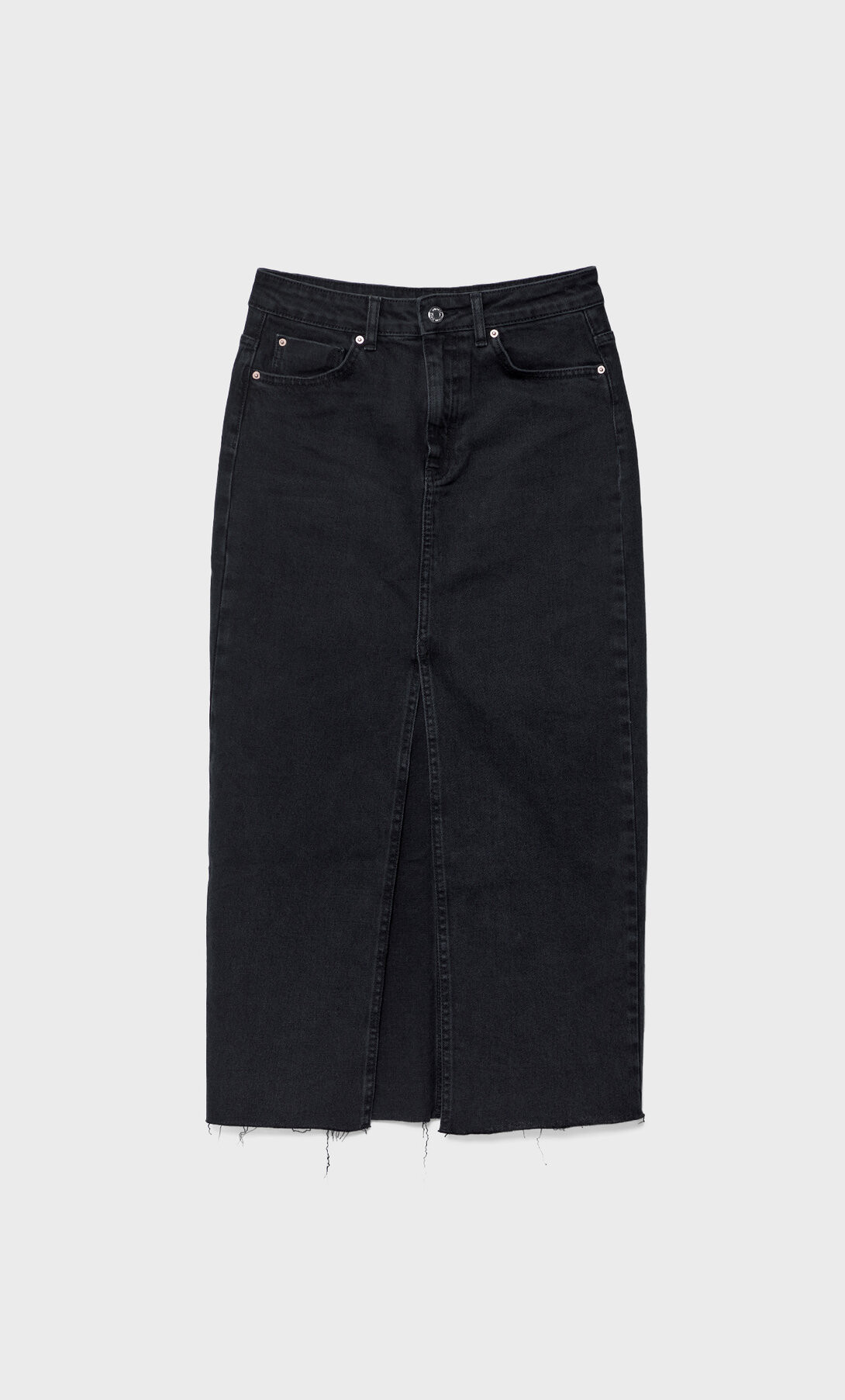 Long denim comfortable skirt - Women's fashion | Stradivarius United Kingdom | Stradivarius (UK)