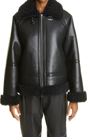 Stand Studio Rind Faux Leather & Faux Shearling Jacket | Nordstrom | Nordstrom Canada