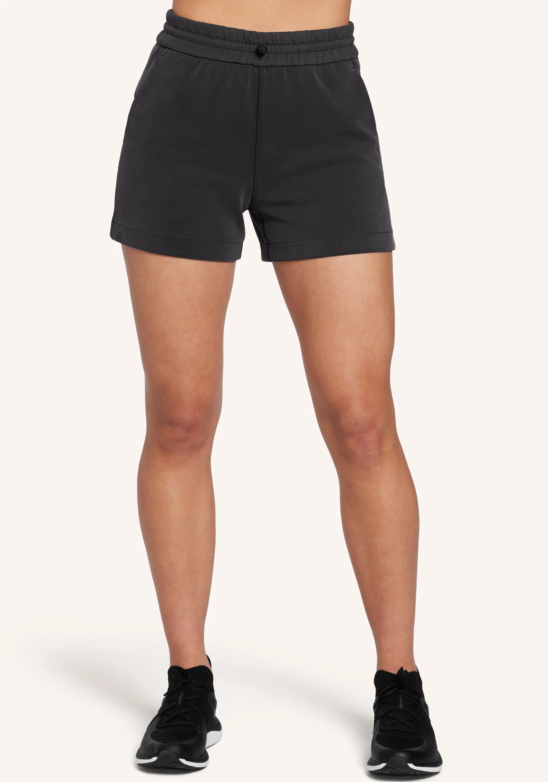 Peloton X Lululemon Women's Softstreme High-Rise Shorts 4" in Black - Cycling Performance Apparel | Peloton Apparel