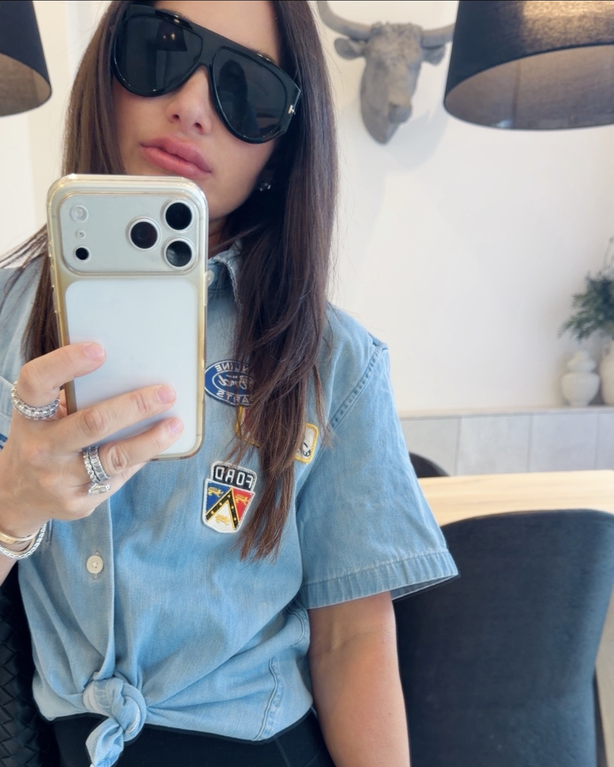 NEW FAVORITE SHIRT  it fits amazingly! Mens wear xs. Paired with my favorite leggings of all time ! #denimshirt #western #abercrombie #leggings 

#LTKU #LTKmomlife #LTKgrwm