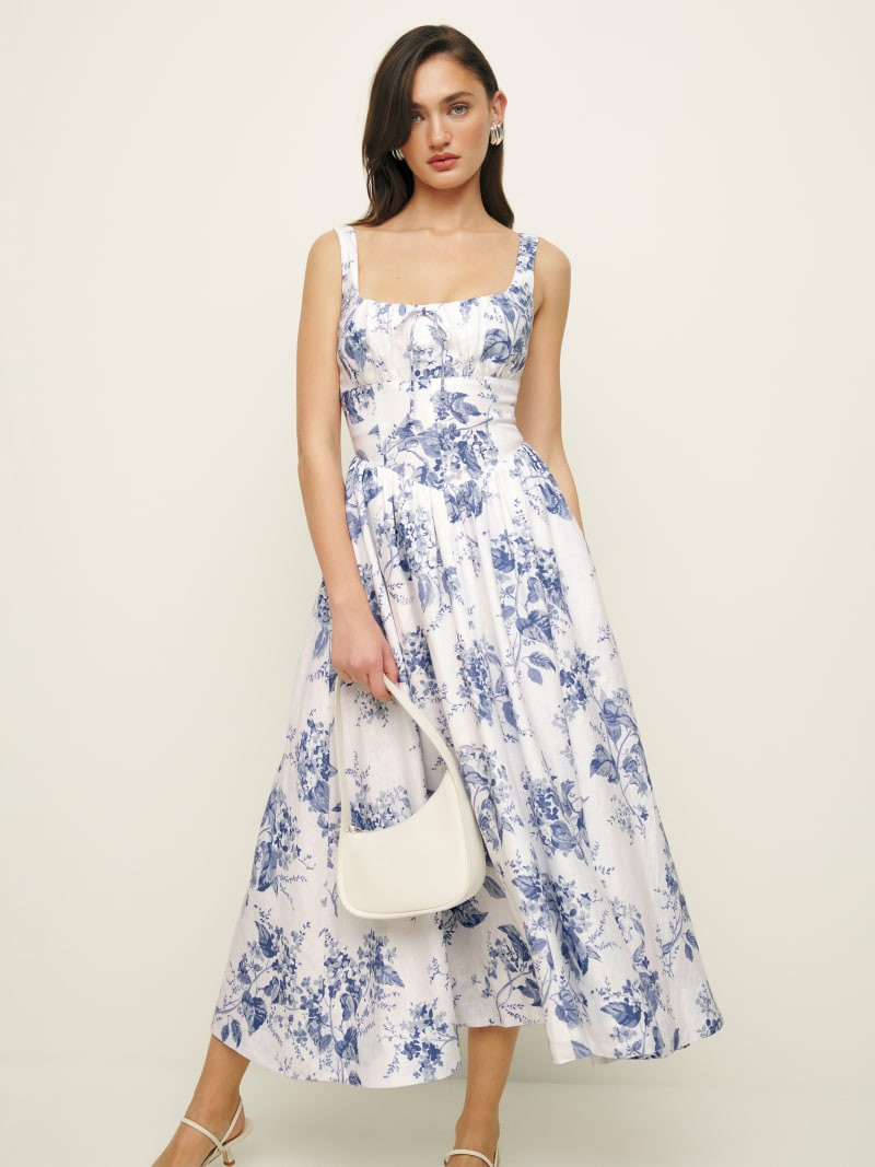 Petites Balia Linen Dress | Reformation (Global)