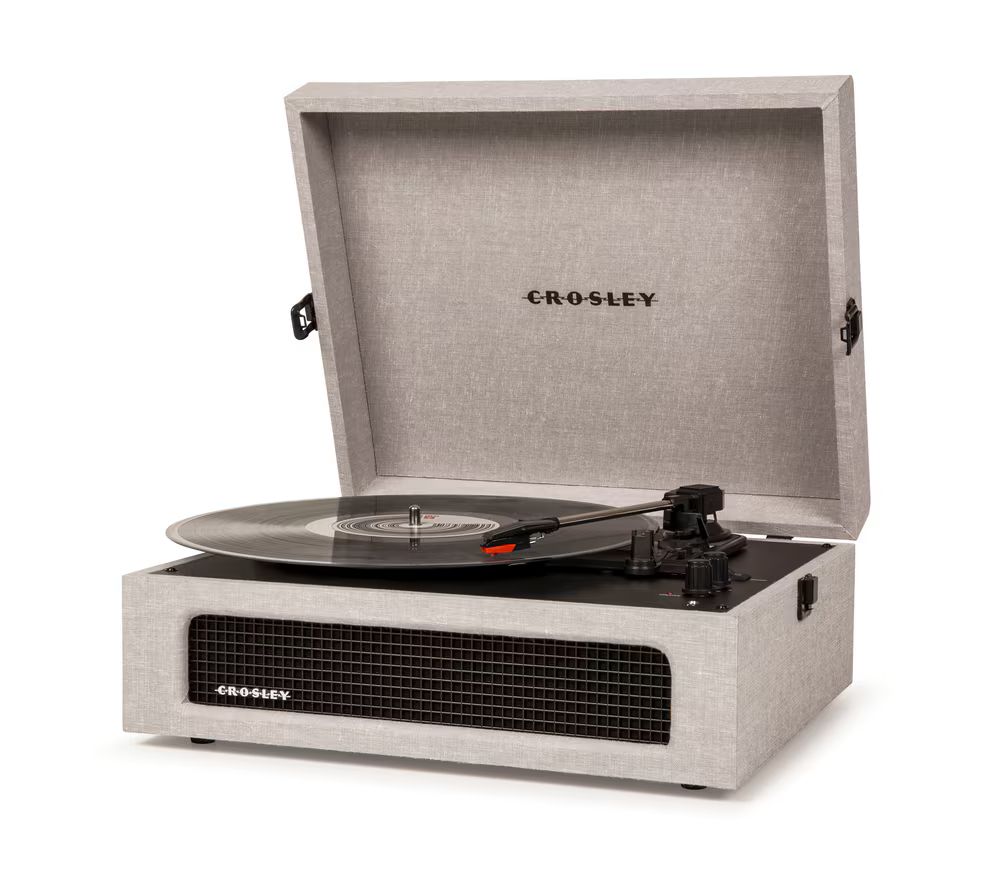 Crosley Voyager Portable 3-Speed Turntable/Vinyl Record Player w/ Bluetooth, Grey | Canadian Tire