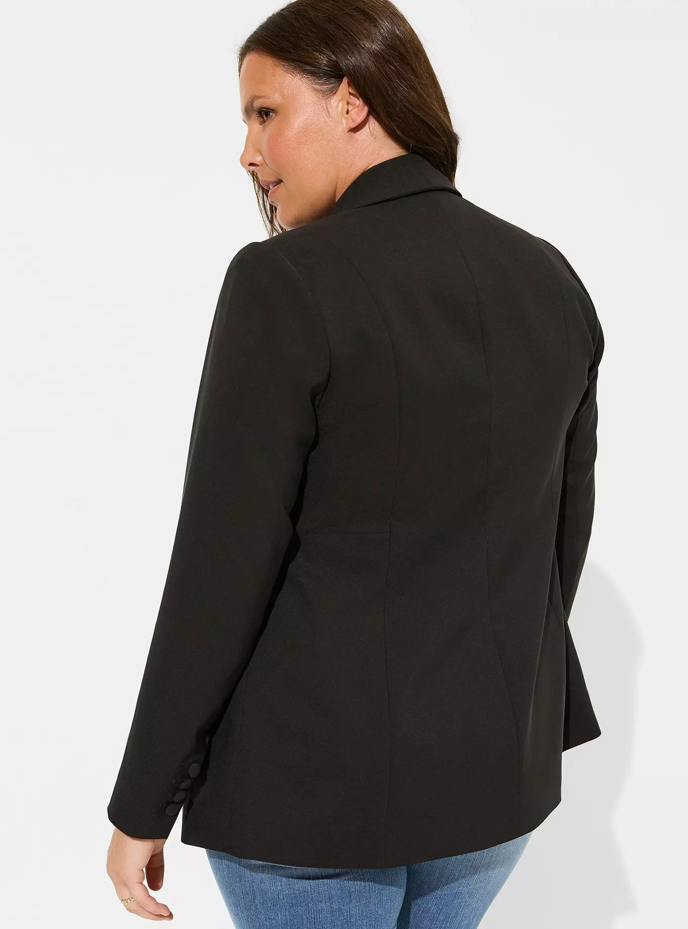 Soho Studio Refined Crepe Blazer | Torrid (US & Canada)