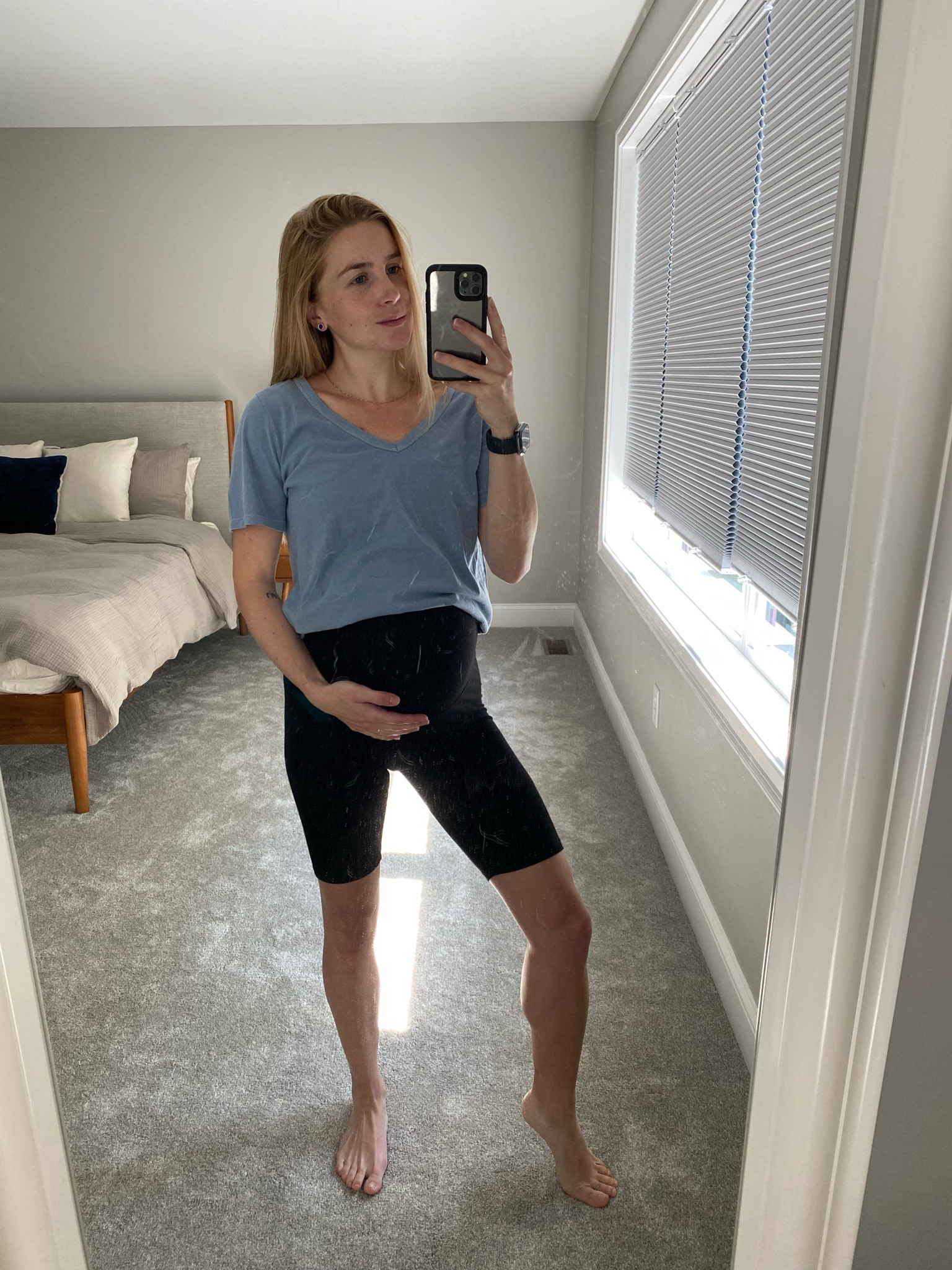 Tee - M (sized up, non-maternity)
Shorts - S (tts, maternity)

#LTKFitness #LTKFindsUnder50 #LTKBump