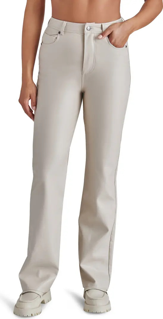 Steve Madden Loren Faux Leather Straight Leg Pants | Nordstrom | Nordstrom