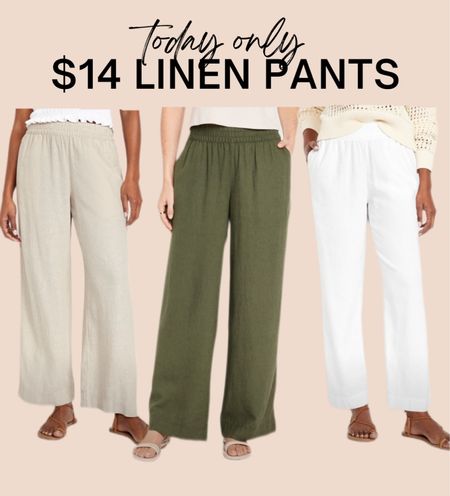 Today only $14 linen pants

#LTKFindsUnder50 #LTKStyleTip #LTKSaleAlert
