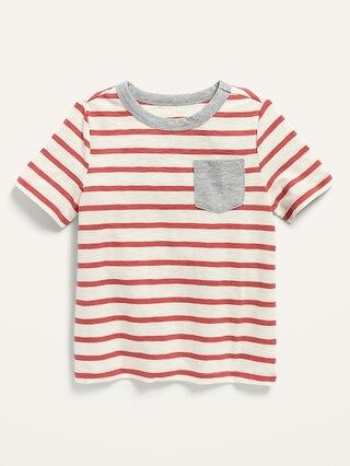 Short-Sleeve Slub-Knit Pocket Tee for Toddler Boys | Old Navy (US)