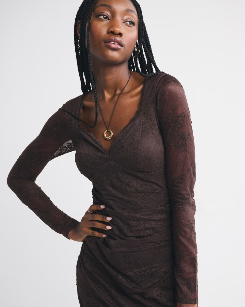 Women's Mockneck Ribbed Mini Sweater Dress | Women's Dresses & Jumpsuits | Abercrombie.com | Abercrombie & Fitch (US)