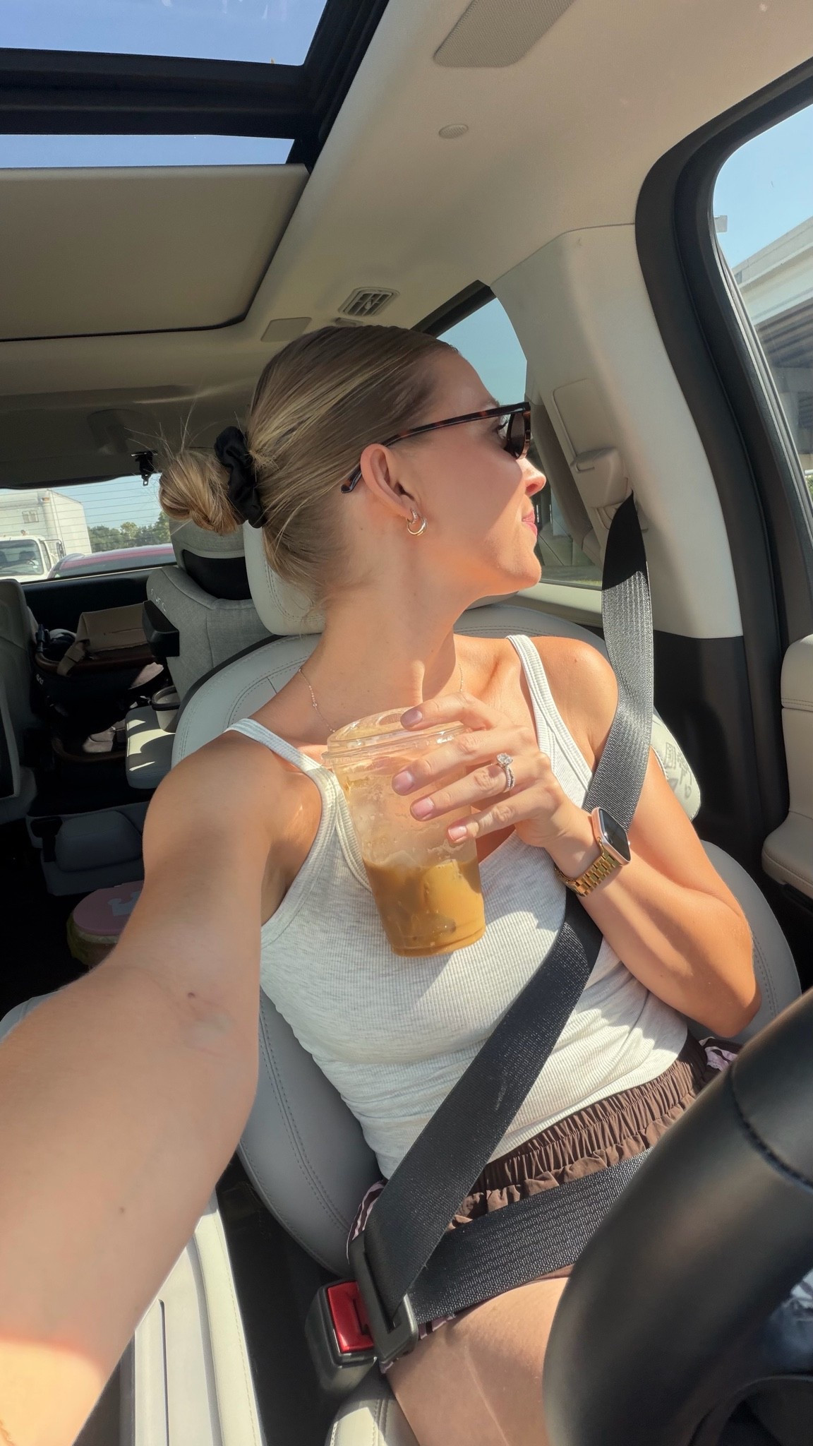 Mom on the go outfit today! Obsessed with these bra tanks!! Size S in tank and track shorts!

#LTKootd #LTKmomlife #LTKdayinmylife