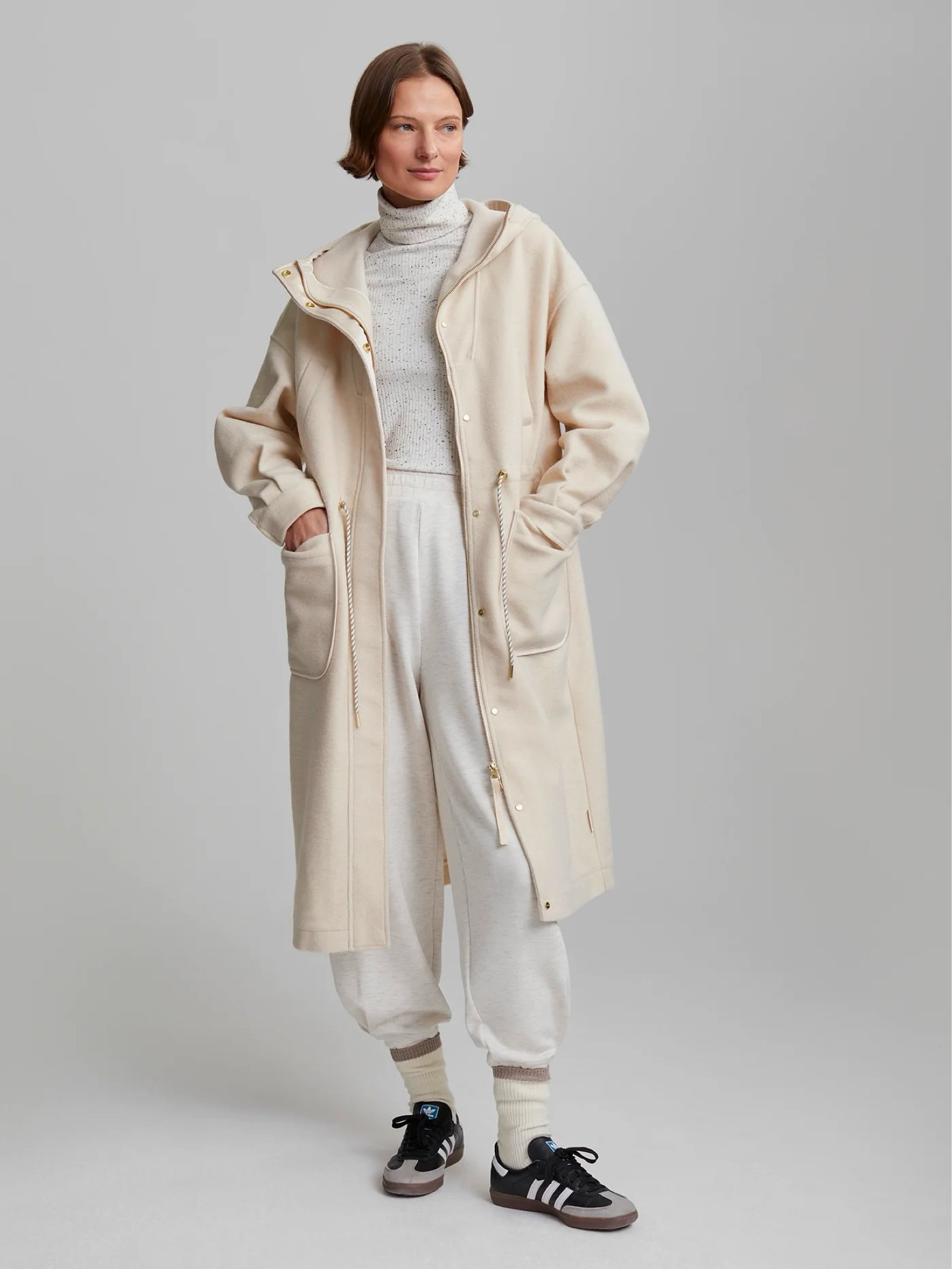 This Varley coat is the perfect transitional piece for early spring. 
