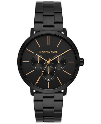 Michael Kors Men's Blake Black Stainless Steel Bracelet Watch 42mm & Reviews - Macy's | Macys (US)
