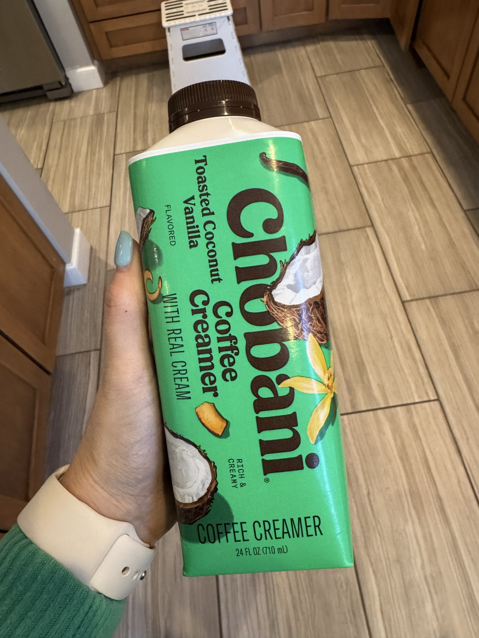 Toasted coconut vanilla chobani coffee creamer. Find it at Target! 

#LTKdayinmylife #LTKfoodie #LTKmomlife