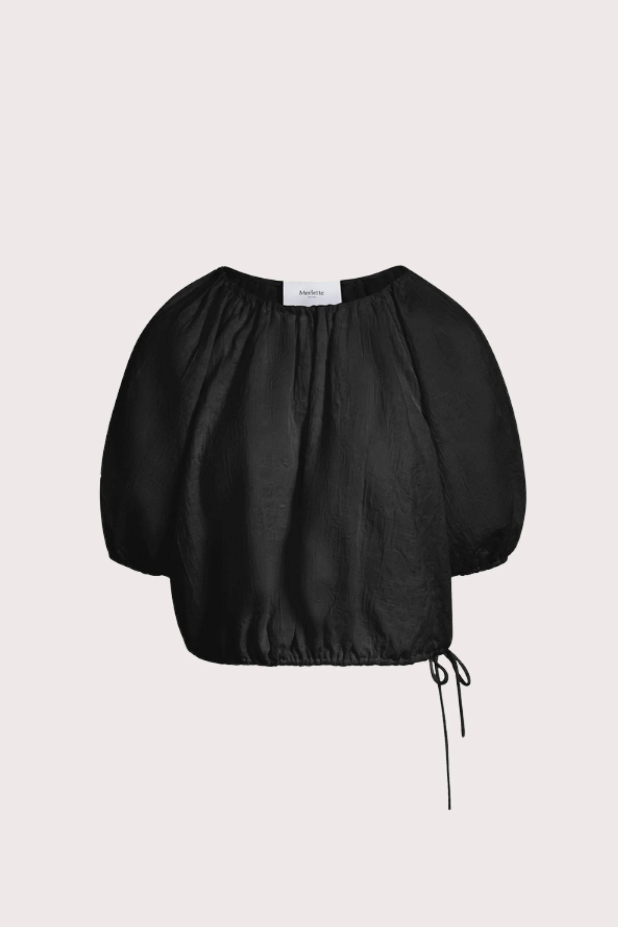 Lotus Top in Black Jacquard | Merlette NYC