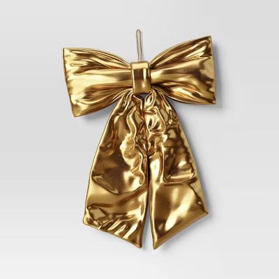 Large Single Christmas Decorative Bow Gold - Wondershop™​​​​​​​ | Target