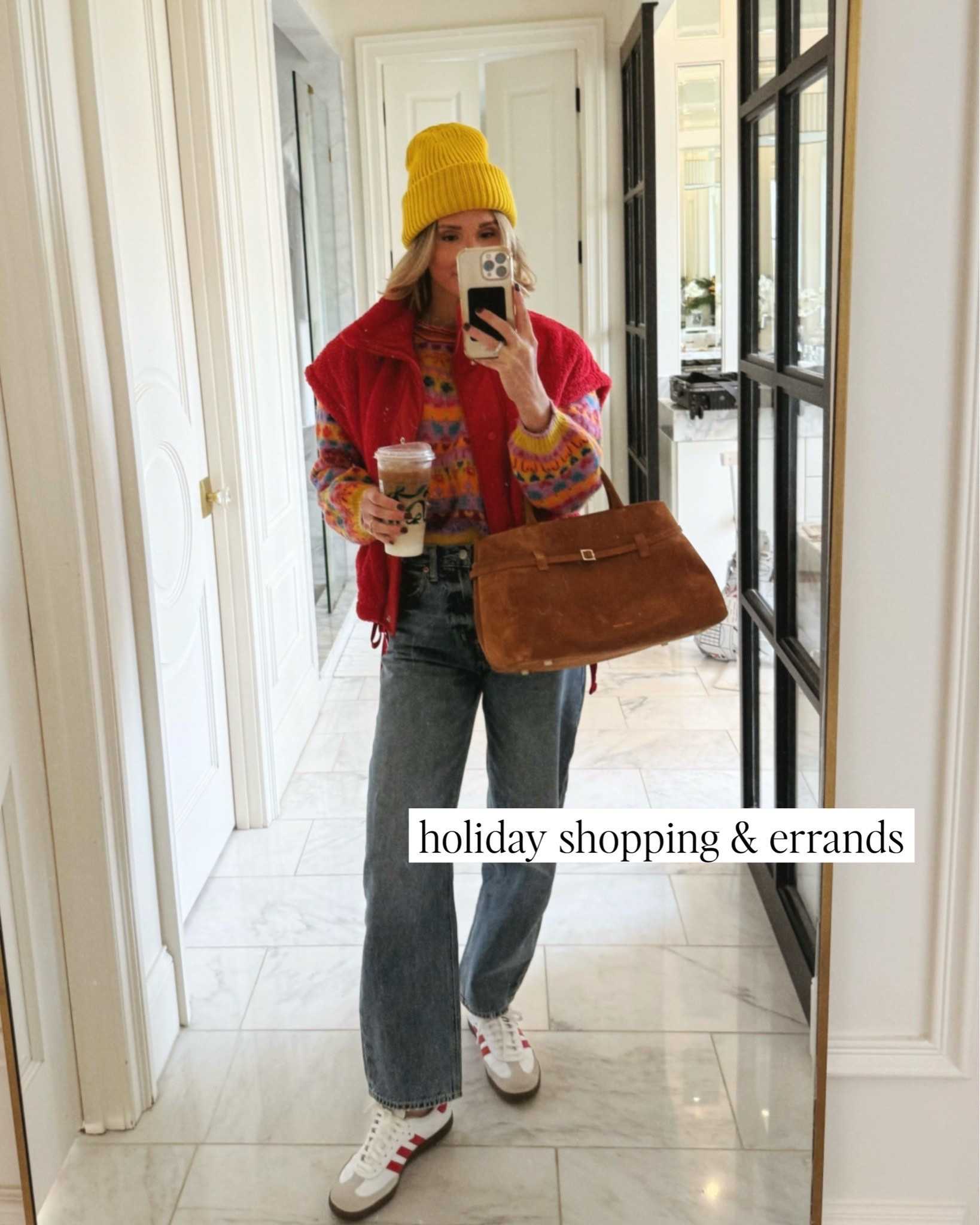 Add a festive touch to your holiday shopping look! 

#LTKdayinmylife #LTKootd