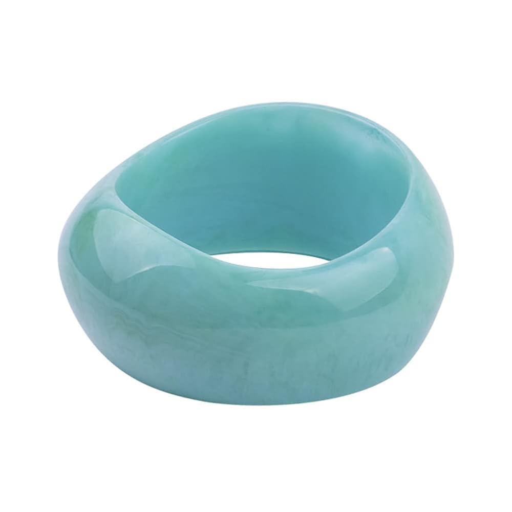 Caiyao Statement Domed Resin Bracelet Transparent Acrylic Geometric Tortoiseshell Chunky Thick Ba... | Amazon (US)