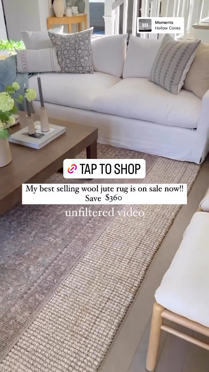 Snag my gorgeous living room wool jute rug on sale this weekend!! I have the “natural” color and it’s not scratchy at all!! 

#LTKsalealert #LTKhome
