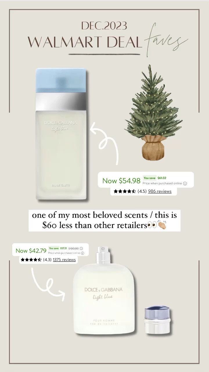 Perfume / cologne faves — Last Minute Gifts with Online Pickup and Delivery from @walmart🎄🎁✨ y’all know I’m always looking at their deals first & most of these can arrive by Christmas if ordered asap! 🤎 #walmartpartner 

Light blue / Walmart finds / sale / gift guide / for her / for him / Holley Gabrielle / beauty finds 

#LTKsalealert #LTKbeauty #LTKGiftGuide