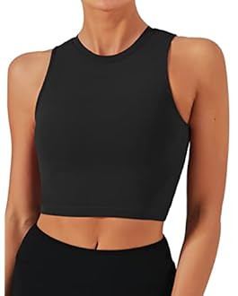 Natural Feelings Nudi Sports Bras for Women Removable Padded Yoga Tank Tops Sleeveless Fitness Wo... | Amazon (US)