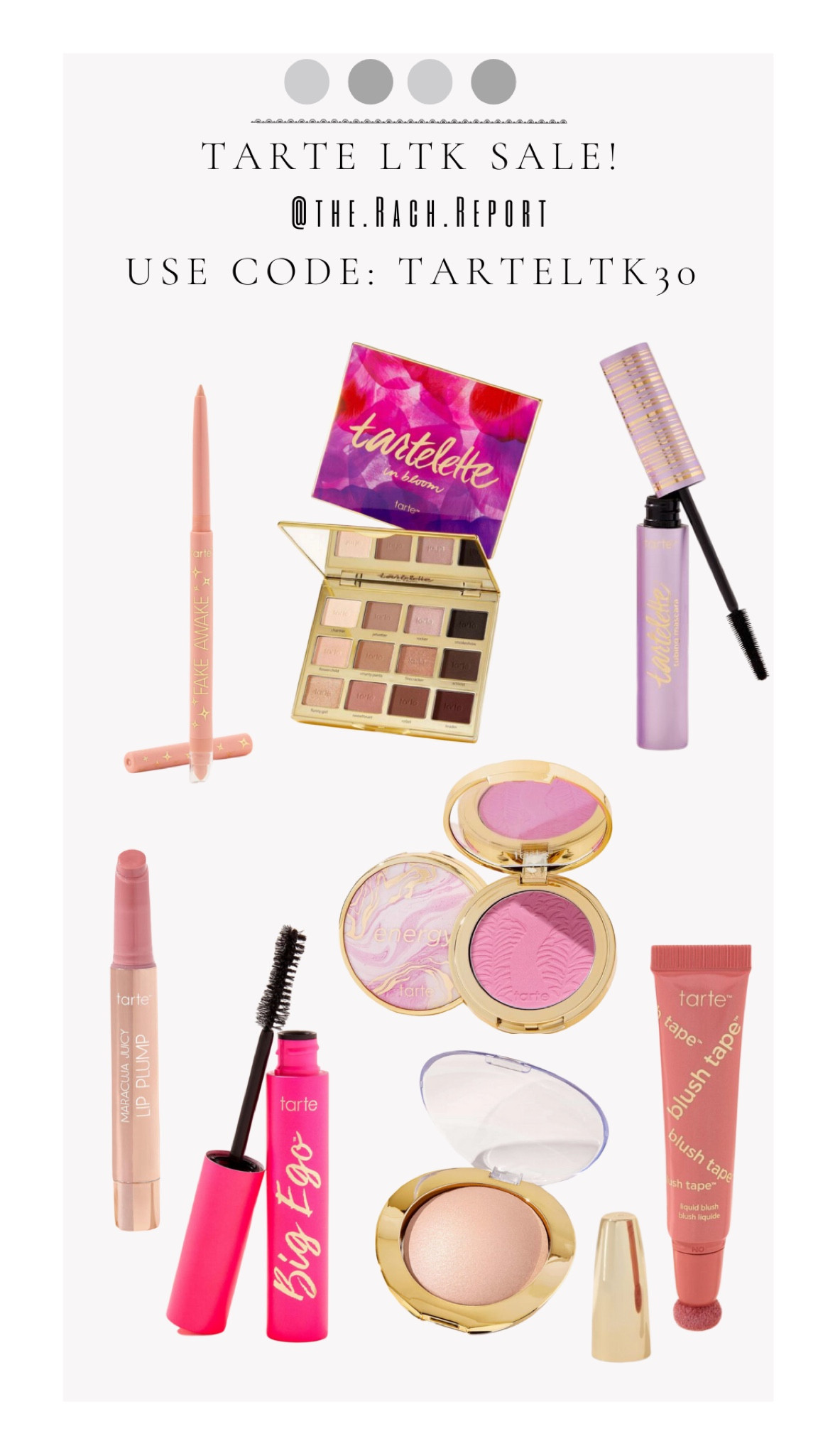 Tarte Cosmetics Sale! 🛍️ 
Use code: TARTELTK30

#LTKunder50 #LTKSale #LTKbeauty