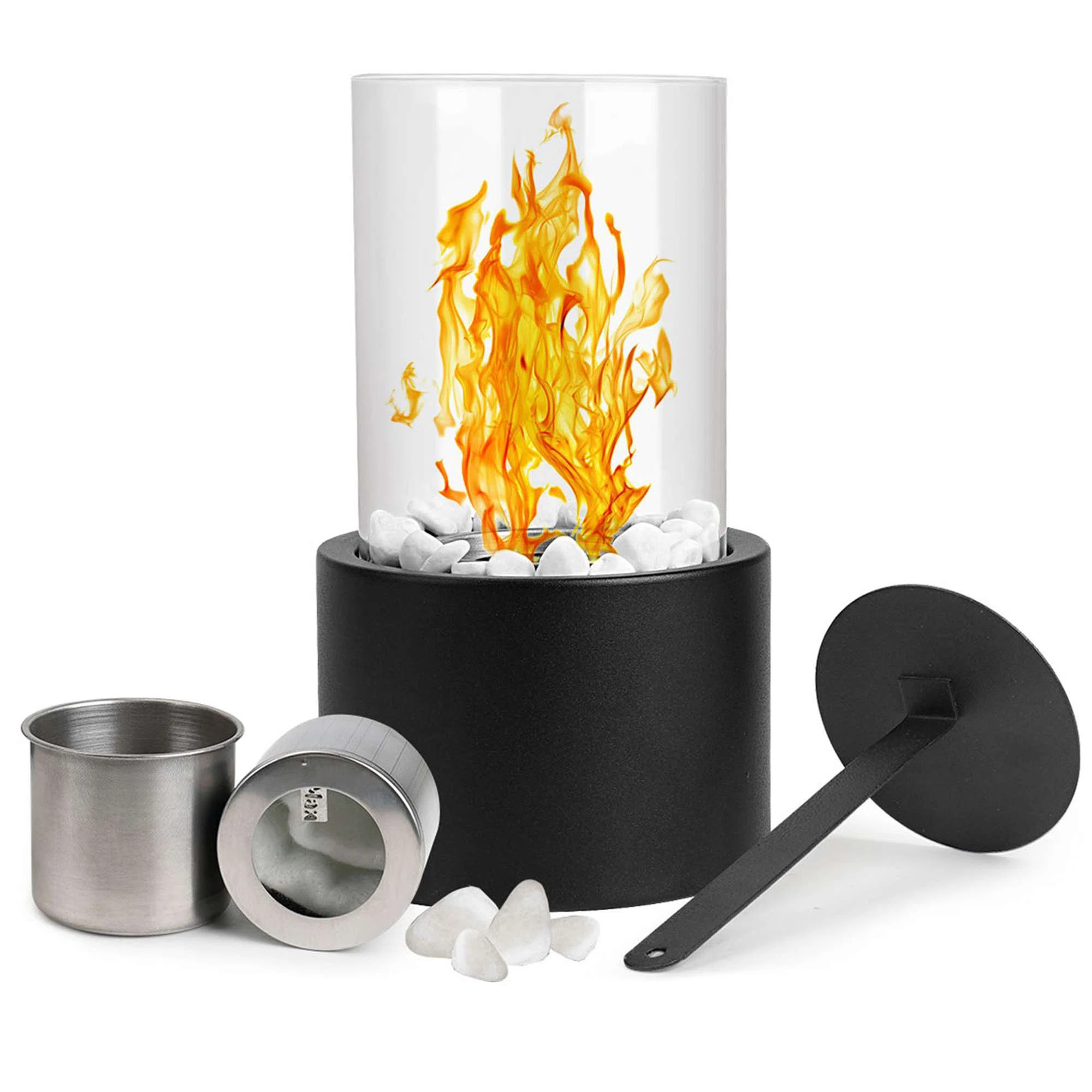 Tabletop Fire Pit Bowl Mini Portable Ethanol Table Top Fireplaces for Indoor Outdoor | Wayfair North America