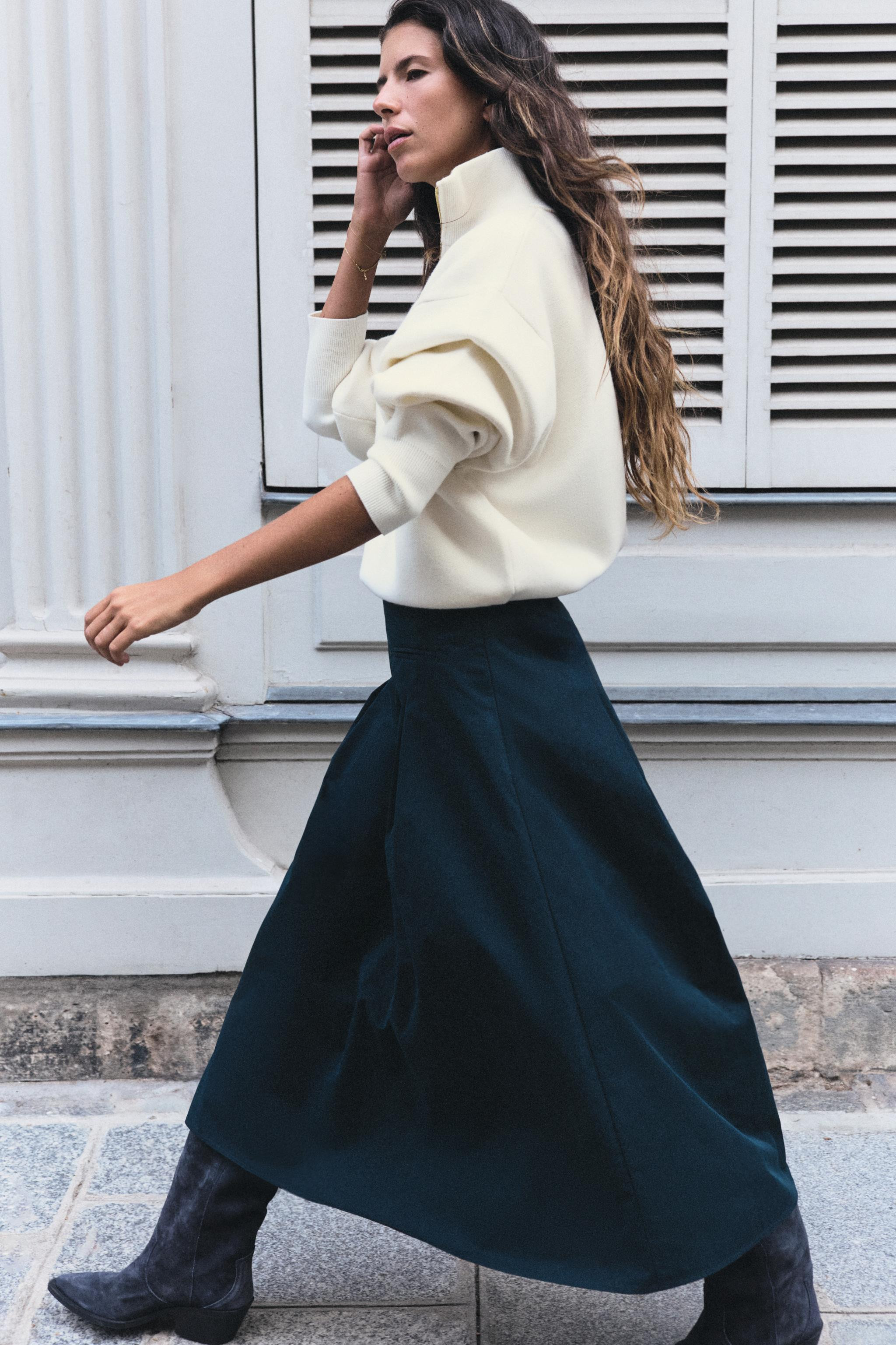 MIDI CAPE SKIRT | Zara US