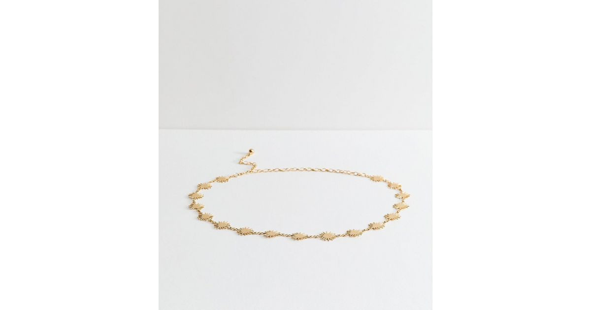 Gold Sunshine Charm Chain Belt | New Look | New Look (UK)
