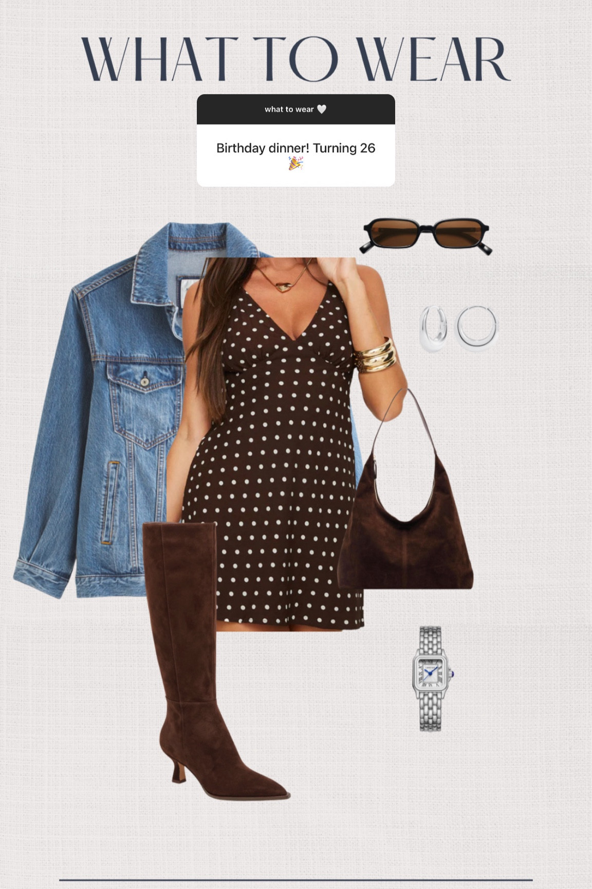 Fall outfit idea 🤎

Chocolate brown suede boots, denim jacket, brown mini dresss

#LTKSeasonal #LTKFallSale #LTKStyleTip