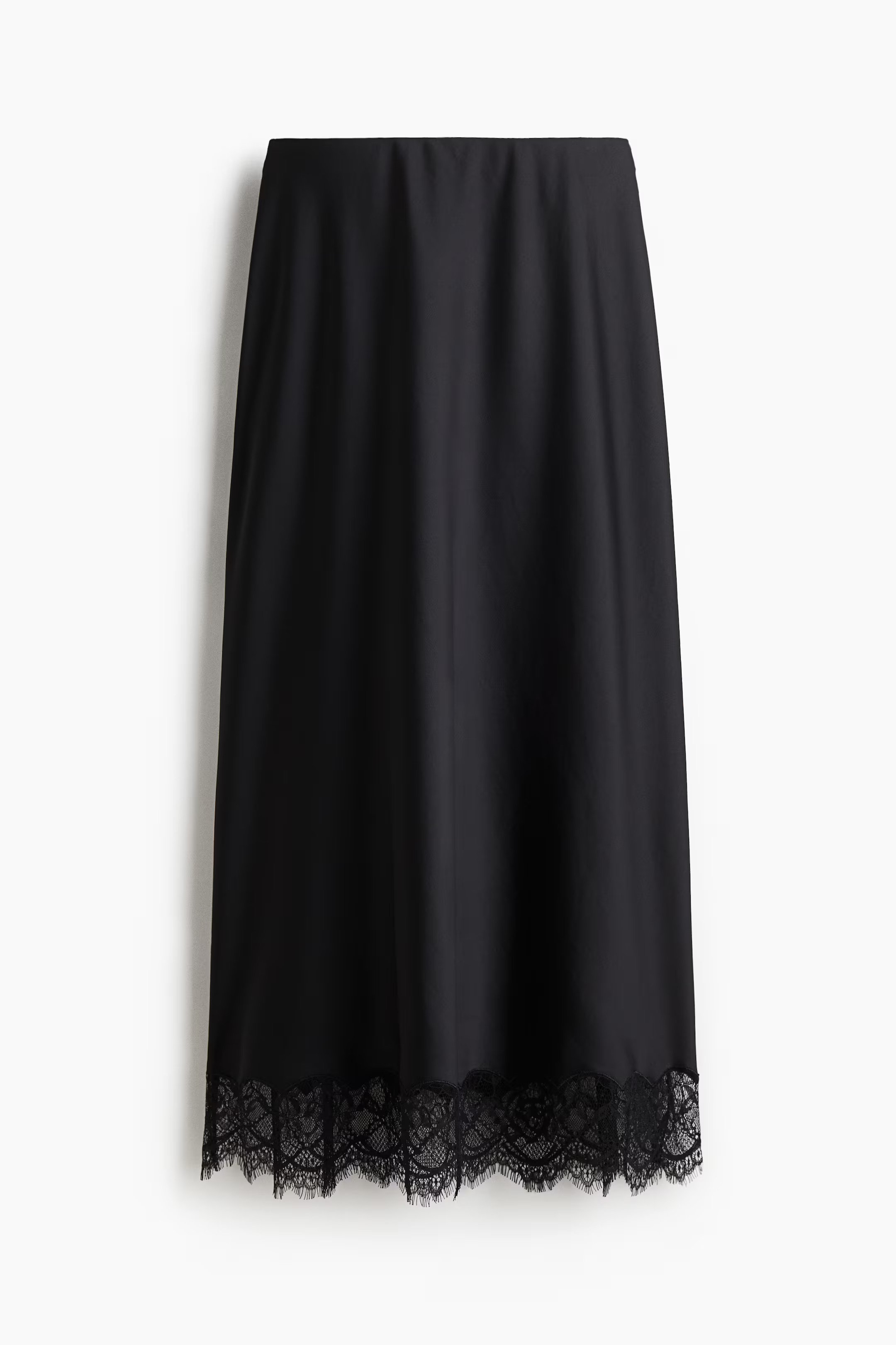 Jupe en satin avec dentelle | H&M (FR, IT, ES, PT, BE)