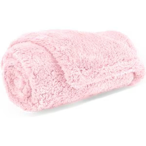 PETAMI Fluffy Waterproof Cat & Dog Blanket, Pink, Small - Chewy.com | Chewy.com