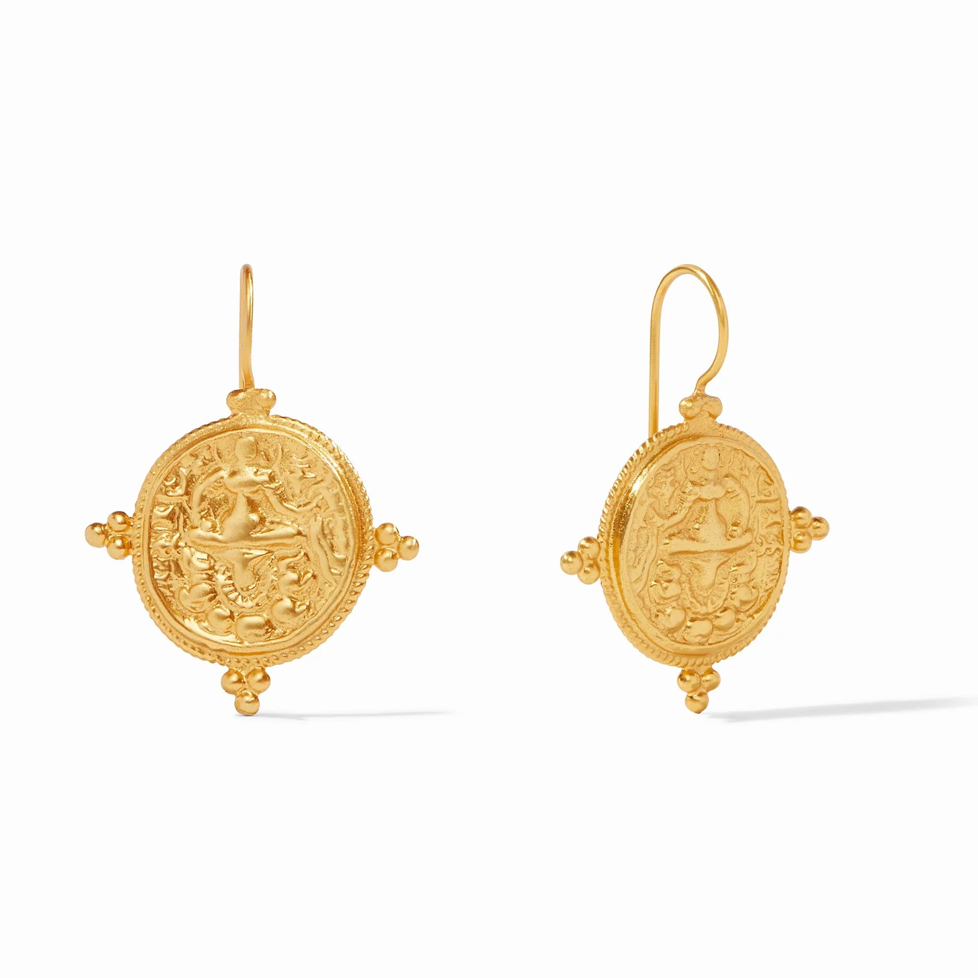Quatro Gold Coin Earrings | Julie Vos | Julie Vos